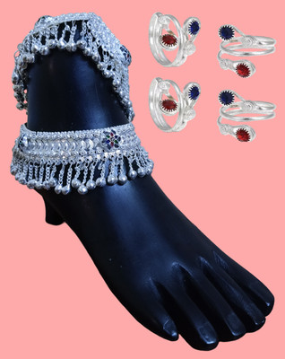 SONU SELECT Alloy Silver Multicolor Jewellery Set(Pack of 1)