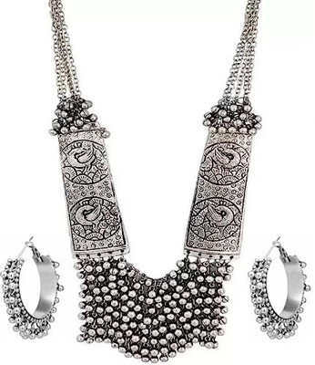 Opus Gems Alloy Silver Jewellery Set(Pack of 3)