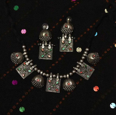 SHURUCHI CREATION Alloy Silver Jewellery Set(Pack of 3)