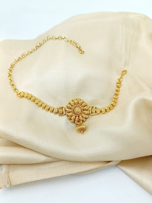 kavya jewellers Copper Gold-plated Gold Jewellery Set(Pack of 1)