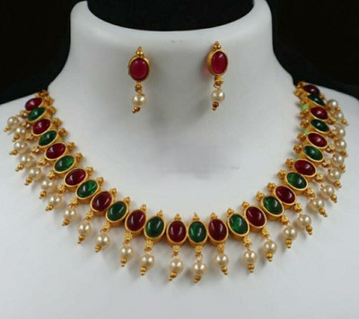 Radian Alloy Gold-plated Multicolor Jewellery Set(Pack of 1)