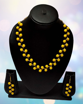 PRAGATI Alloy Yellow Jewellery Set(Pack of 1)