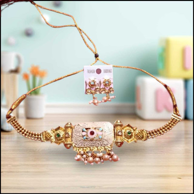 TWOLOVER Alloy Rose Gold Jewellery Set(Pack of 1)