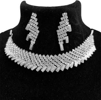 MEGAN Alloy Silver Jewellery Set(Pack of 1)