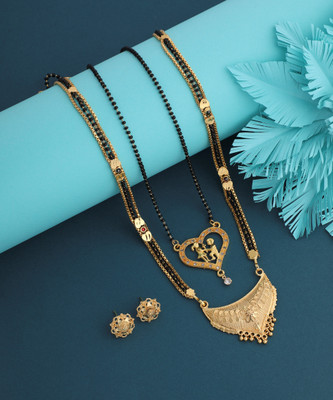 Jewel WORLD Copper, Alloy Gold-plated Gold Jewellery Set(Pack of 1)