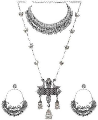 MAYRA TRADING Alloy Silver Jewellery Set(Pack of 1)