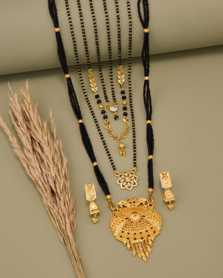 TheSanga Brass Gold-plated Gold Jewellery Set(Pack of 1)