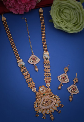 VISITART JEWELLERY Alloy Gold-plated Gold Jewellery Set(Pack of 4)