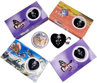 lovesgift Alloy White Jewellery Set(Pack of 3)