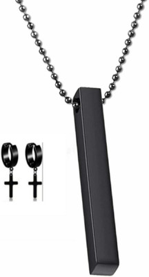 house of common Alloy Titanium Black Jewellery Set(Pack of 2)