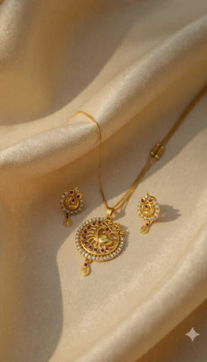 shiboham Alloy Gold-plated Gold Jewellery Set(Pack of 1)