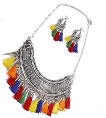 Arbuda Maa Immitation Alloy Gold-plated Multicolor Jewellery Set(Pack of 1)
