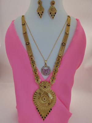 RAACZION Alloy Gold-plated Multicolor Jewellery Set(Pack of 4)