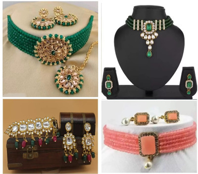 house of common Alloy Green Jewellery Set(Pack of 1)