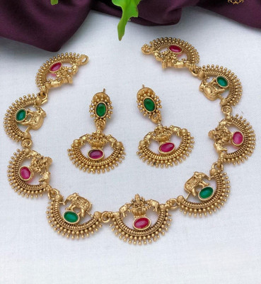 Romil Brass Gold-plated Gold Jewellery Set(Pack of 1)