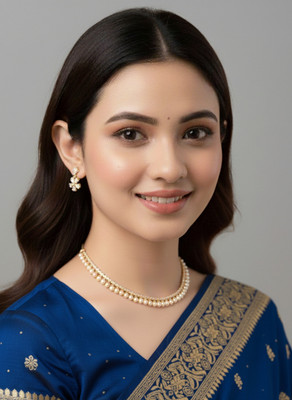 SHARANYA Alloy White Jewellery Set(Pack of 1)