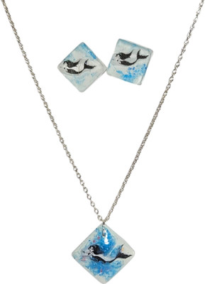 SMARVA Resin White Jewellery Set(Pack of 1)