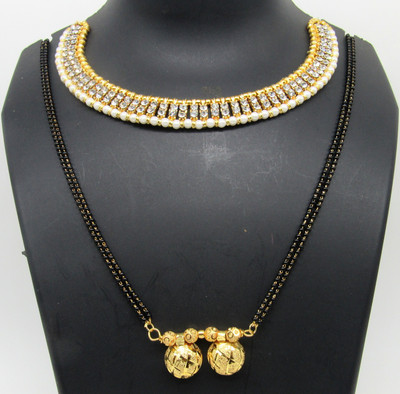 Shree Mauli Copper Gold Jewellery Set(Pack of 2)