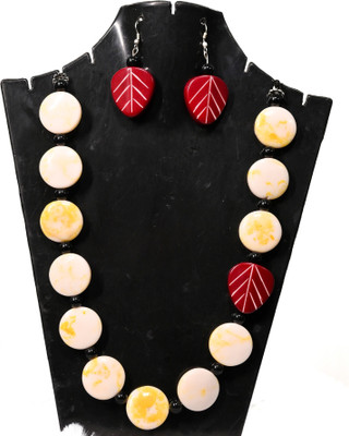 A S enterprize Oxidised Silver Multicolor Jewellery Set(Pack of 1)
