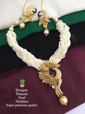 KALASHH ENTERPRISE Brass White Jewellery Set(Pack of 1)