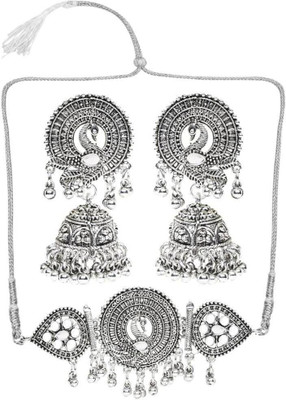 Lathar Alloy White Jewellery Set(Pack of 1)