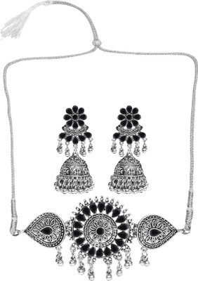 Opus Gems Alloy Black Jewellery Set(Pack of 2)