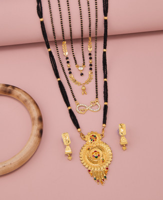 TheSanga Brass Gold-plated Gold Jewellery Set(Pack of 1)