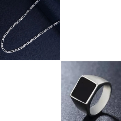 MAATRCHAAYA Stainless Steel Sterling Silver Silver Jewellery Set(Pack of 2)