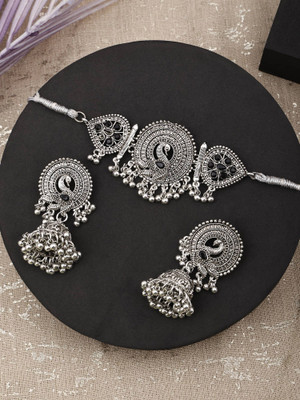 Anamya Collections Alloy Black Jewellery Set(Pack of 1)