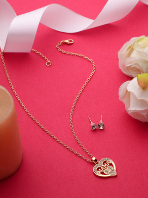 DESTINY JEWEL'S Alloy Gold-plated Gold Jewellery Set(Pack of 2)