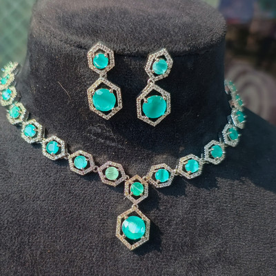 beadpunk Alloy Turquoise, White Jewellery Set(Pack of 3)