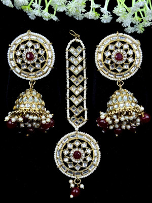 RDFASHION Alloy Red Jewellery Set(Pack of 1)