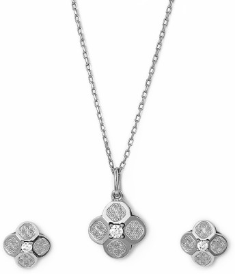 Silberry Sterling Silver Rhodium Silver Jewellery Set(Pack of 3)