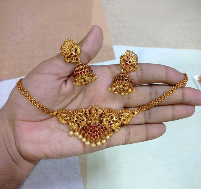 Shilpa Creation Alloy Red Jewellery Set(Pack of 1)