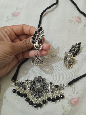 Samridhi DC Oxidised Silver Silver Jewellery Set(Pack of 1)