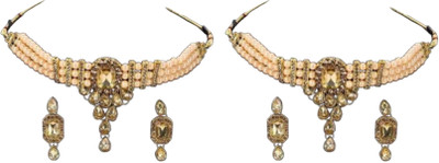 JMBW INTERNATIONAL Alloy Gold, Gold Jewellery Set(Pack of 2)