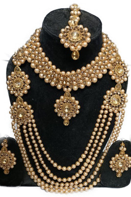 SHIV TRADITIONALS Brass Silver Gold Jewellery Set(Pack of 1)