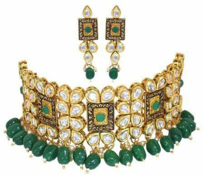 Manmohini Alloy Gold-plated Multicolor Jewellery Set(Pack of 1)