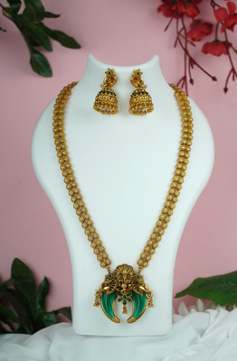 BHARGAV ART Alloy Green Jewellery Set(Pack of 1)