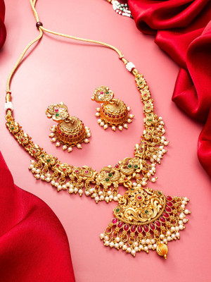 Vermont Copper Gold-plated Multicolor Jewellery Set(Pack of 1)