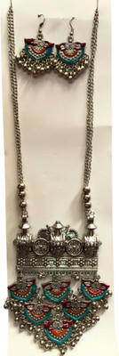 Lakhdatar Oxidised Silver Silver Jewellery Set(Pack of 3)