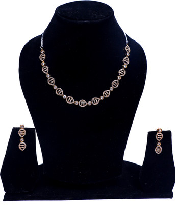 LUSTRA Brass Silver, Gold Jewellery Set(Pack of 1)
