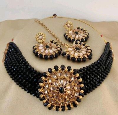 SKP Alloy Gold-plated Black, Gold, Bronze Jewellery Set(Pack of 1)
