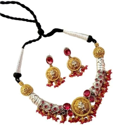 TandraSFashion Brass Gold Jewellery Set(Pack of 1)