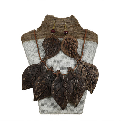 N & H Wood Brown Jewellery Set(Pack of 3)