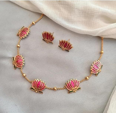 Emmanuel Store Alloy Gold Jewellery Set(Pack of 1)