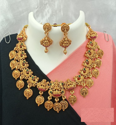 Shilpa Creation Alloy Gold Jewellery Set(Pack of 1)