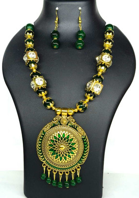 AYZAL JEWEL Alloy Green Jewellery Set(Pack of 1)