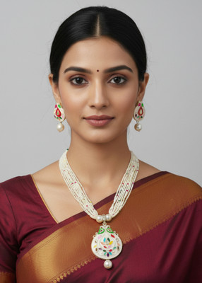 GetBling Alloy Gold-plated Multicolor Jewellery Set(Pack of 3)
