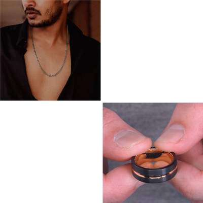 mattrachaya Alloy Gold-plated, Copper, Sterling Silver Black, Rose Gold, Silver Jewellery Set(Pack of 1)